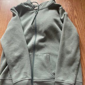 Sage Green Oversized Zip Up
